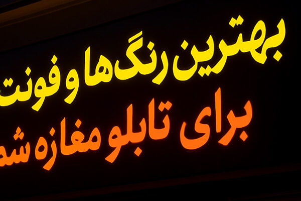 فونت تابلو مغازه