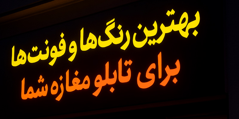 فونت تابلو مغازه