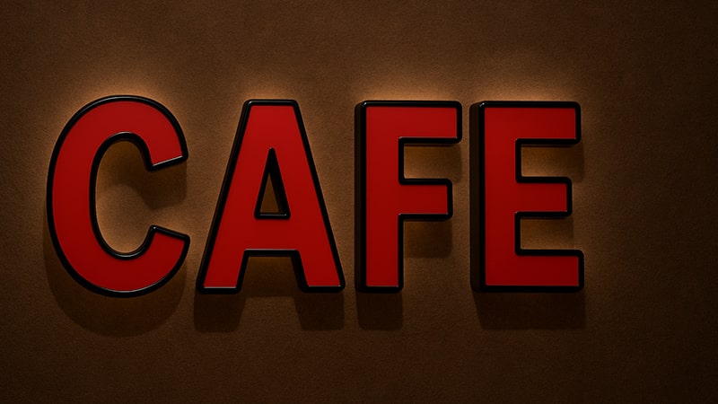 حروف چلنیوم قرمز لبه مشکی