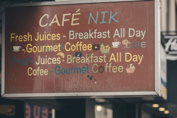 تابلو فلکسی کافه