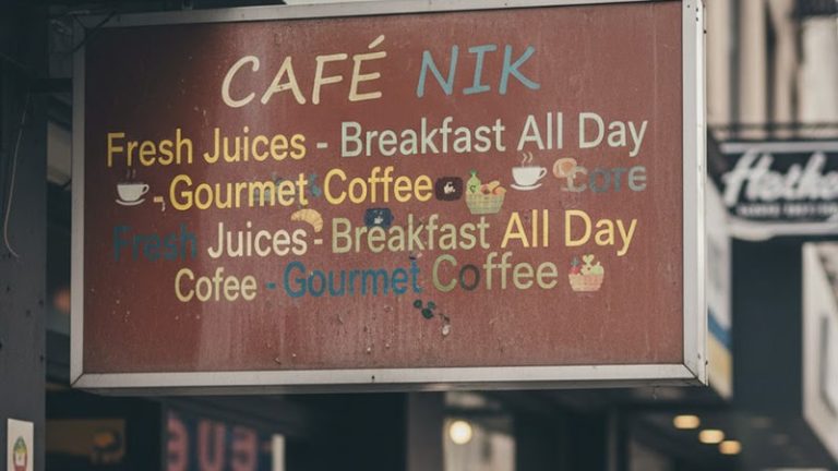 تابلو فلکسی کافه